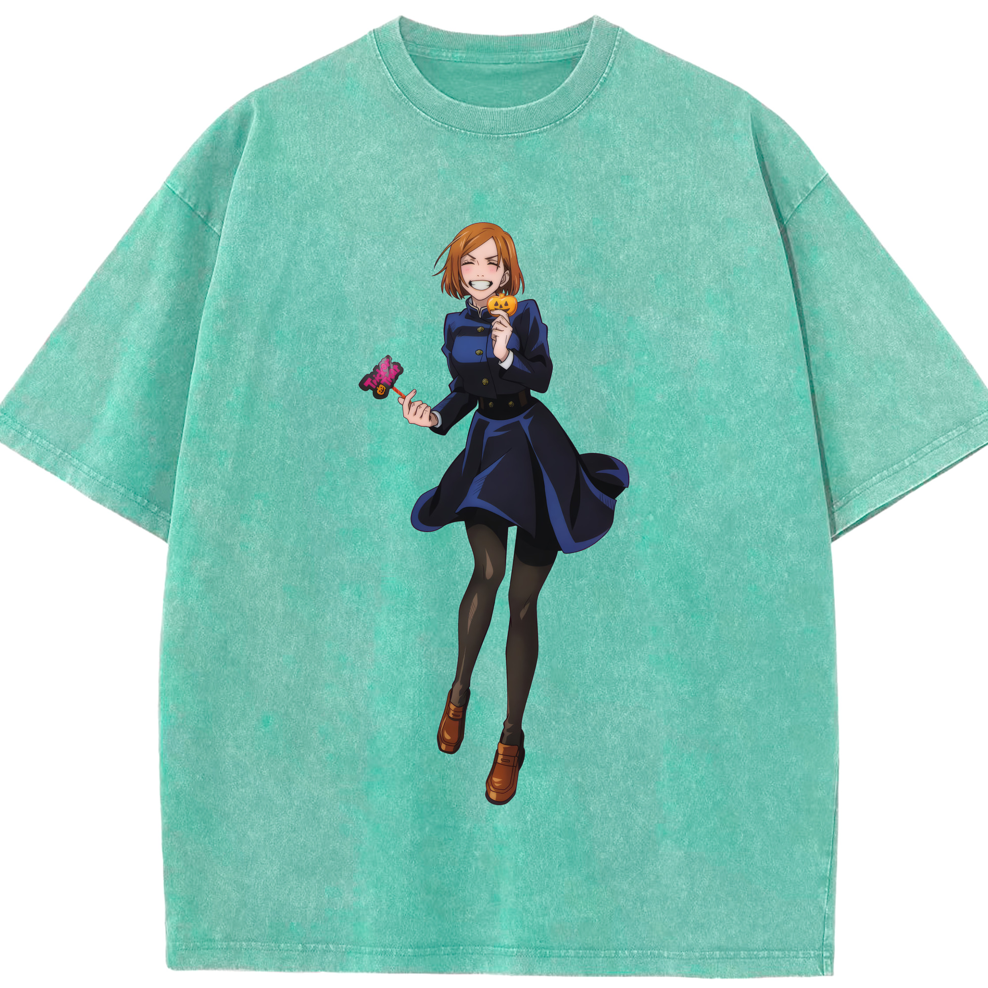 （画像用） 呪術廻戦 Jujutsu Kaisen 綿100% ヴィンテージ風 半袖Tシャツ（フロントプリント）